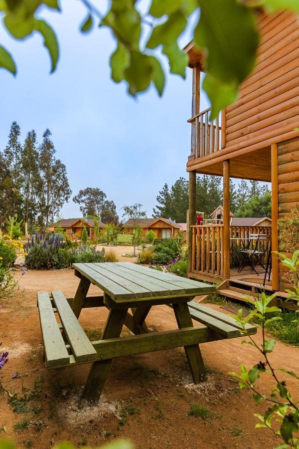 Cabana En Tunquen Con Parrilla, Fogon, Piscina Y Bosque Exterior photo