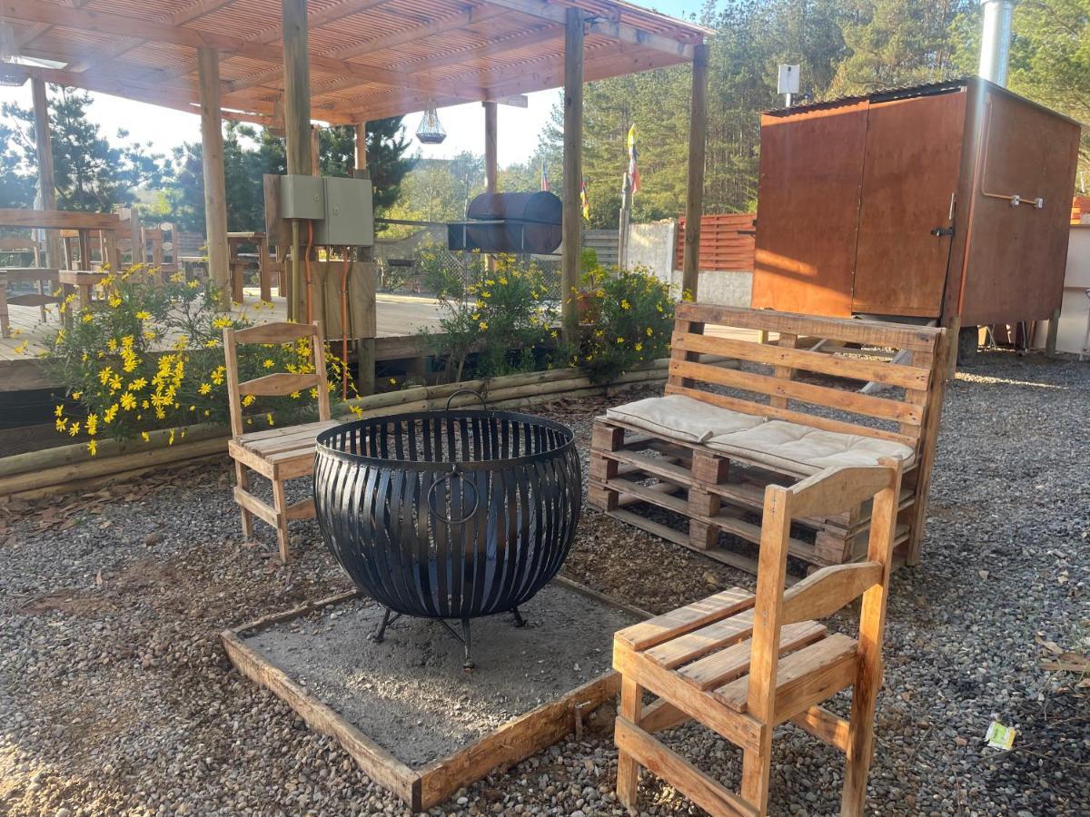 Cabana En Tunquen Con Parrilla, Fogon, Piscina Y Bosque Exterior photo