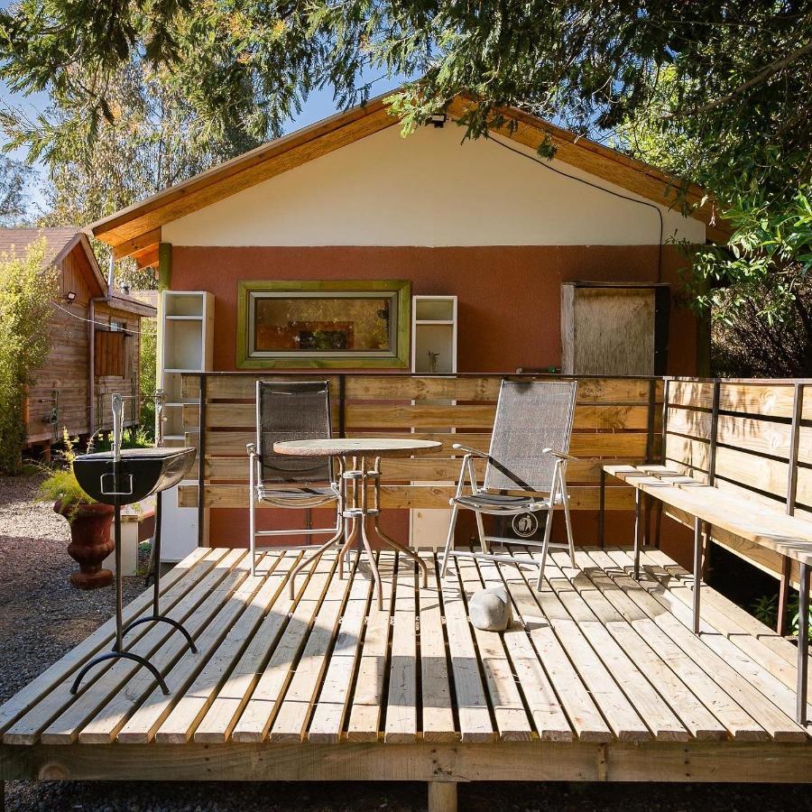 Cabana En Tunquen Con Parrilla, Fogon, Piscina Y Bosque Exterior photo