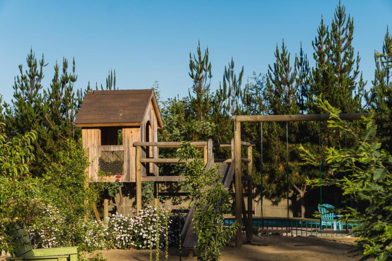 Cabana En Tunquen Con Parrilla, Fogon, Piscina Y Bosque Exterior photo