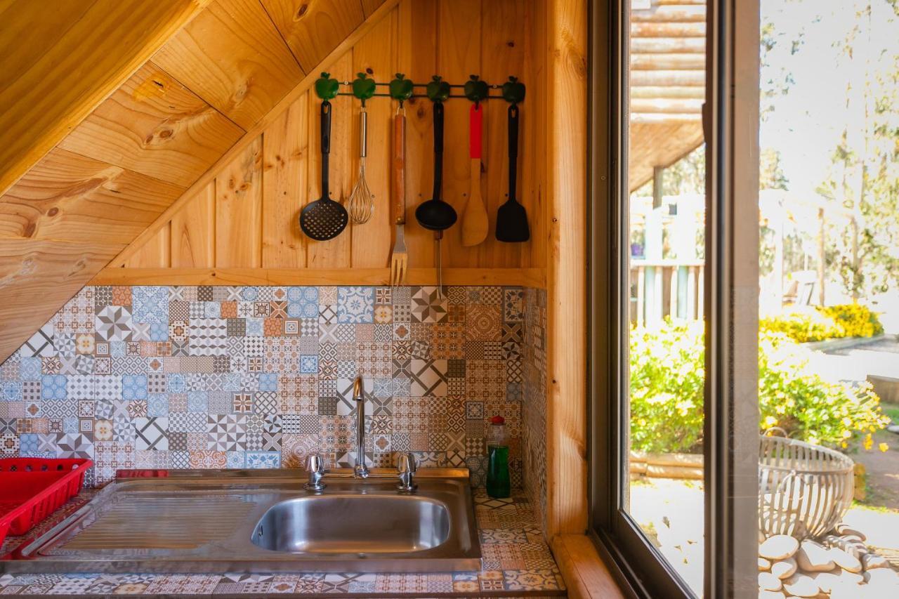 Cabana En Tunquen Con Parrilla, Fogon, Piscina Y Bosque Exterior photo
