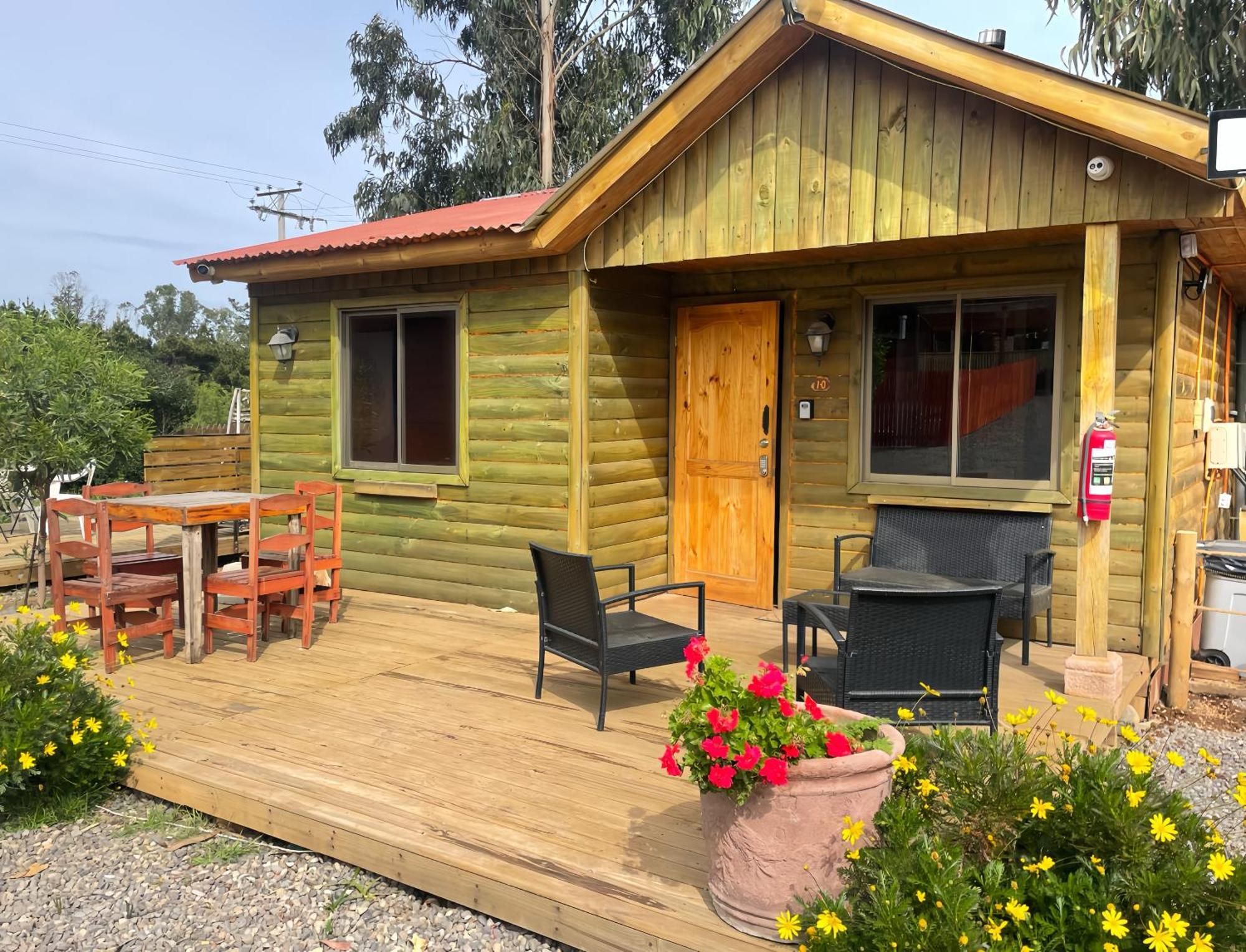 Cabana En Tunquen Con Parrilla, Fogon, Piscina Y Bosque Exterior photo